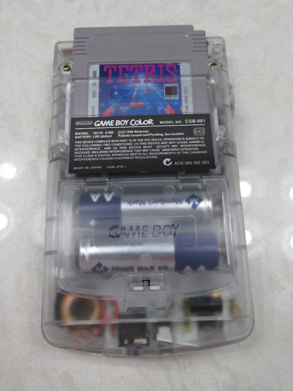 Refurbished to Like New Gameboy Color Backlit Screen Clear with Audio Amplifier